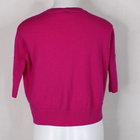 NWOT Anthropologie Pink Wool Crewneck Sweater - Picture 6 of 8